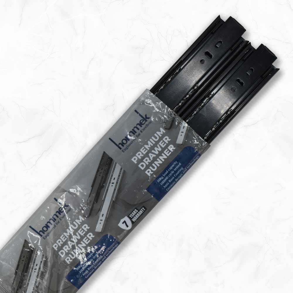 Premium Drawer Runner -  Black (75 gram)